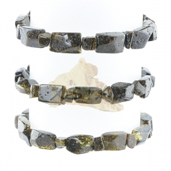 Baltic amber green color bracelet